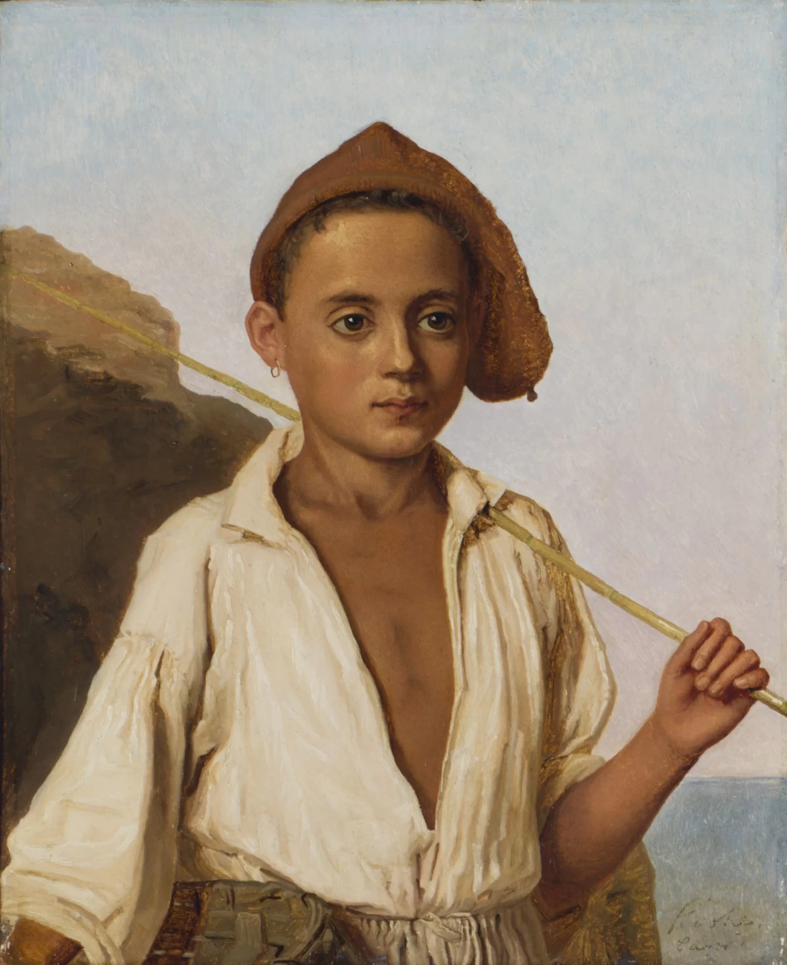Christen Købke - Ritratto di un ragazzo pescatore di Capri, Museo Nazionale, Stoccolma